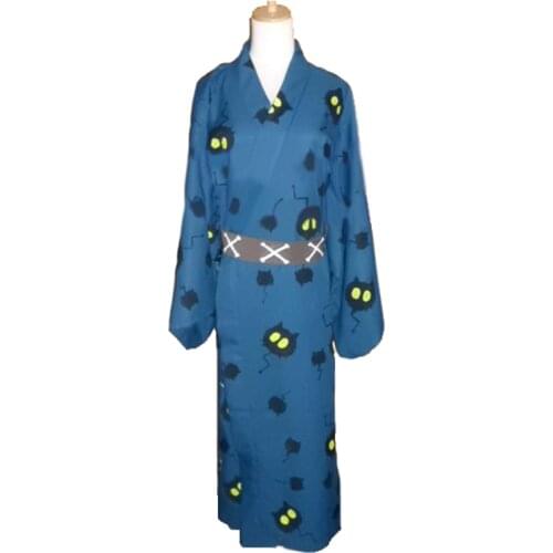 Anime Blue Exorcist / Ao no Exorcist King of Earth Amaimon Cosplay Costume printting kimono