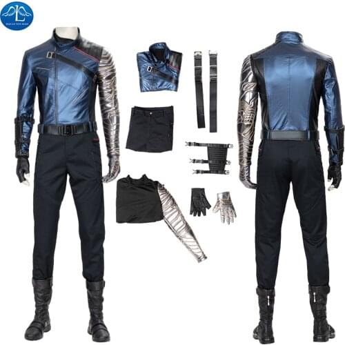 The Falcon and the Winter Soldier Cosplay Winter Soldier Costume Outfit Uniform Adult Halloween Carnival Costumes Custom Made