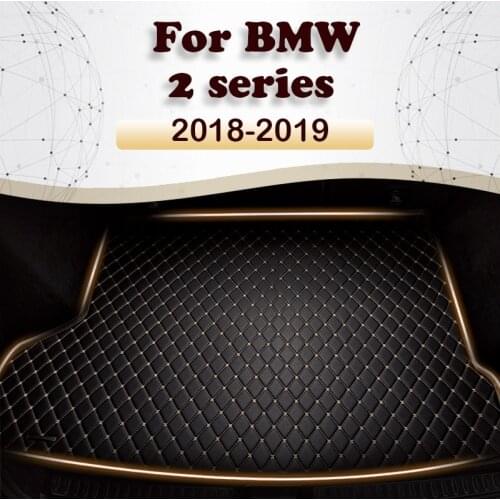 Car trunk mat for BMW 2 series CoupeCabriolet 2018 2019 cargo liner carpet interior accessories cover