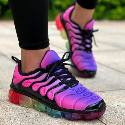 Shoes Women Sneakers 2020 Fashion Rainbow Color Platform Shoes Casual Walking Shoes Comforable Outdoor Ladies Vulcanized Shoes