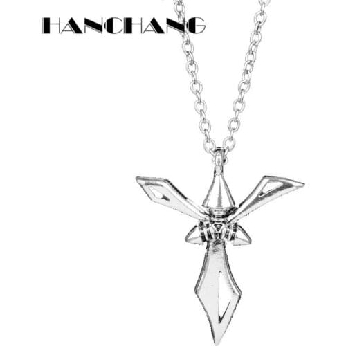 HANCHANG Hot Game Jewelry League Legend Trinity Force Cross Pendants Necklaces Necklace for Fans