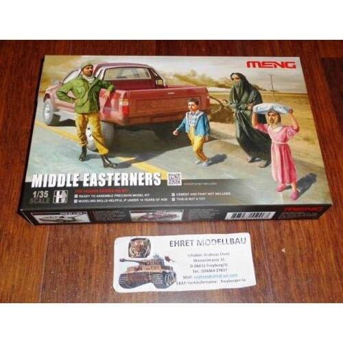 MENG Model 1/35 HS-001 Middle Eastrners (Human Series) (4 Figures in Box) Super