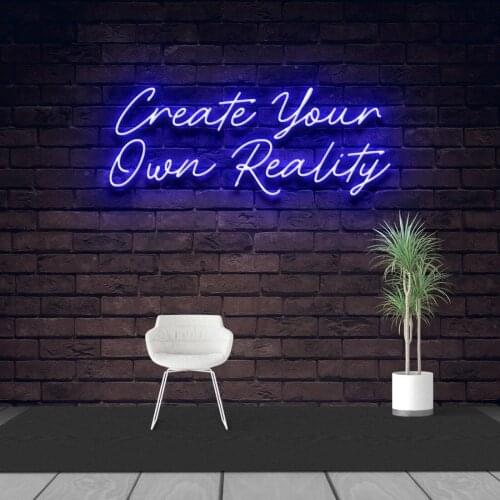 Custom Made Creat Your Own Reality Neon Sign Wall Lights Party Wedding Shop Window Restaurant Birthday Decoration