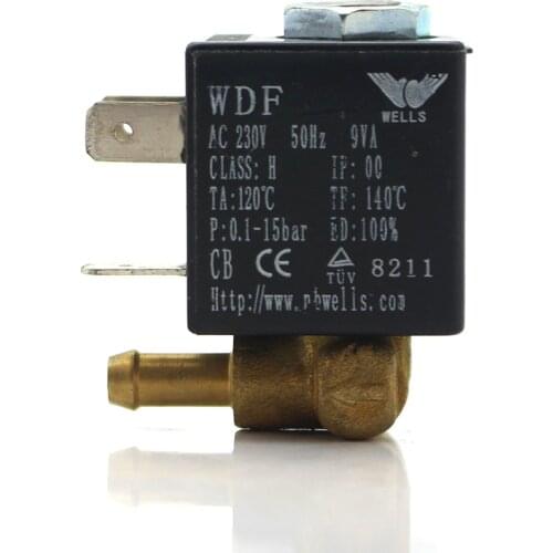 15Bar Normally Closed N/C AC120V / 230V 50HZ 9W G1/8' Brass Iron Steam Water 2 Position 2 Way Solenoid Electric Water Valve