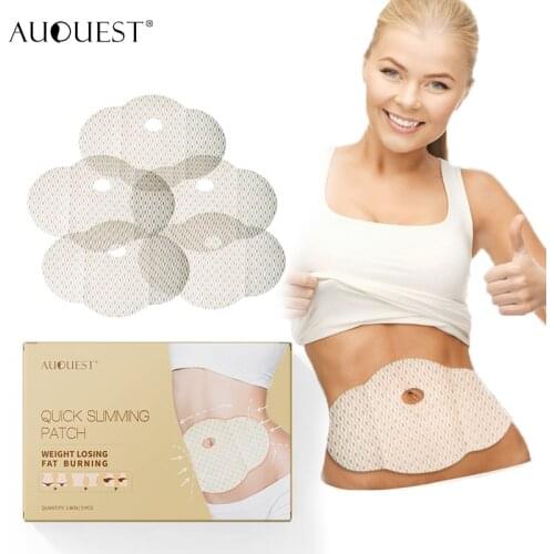 AuQuest Slimming Patch 5PCS Belly Cellulite Fat Burner Stomach Waist Weight Lossing Paste Navel Sticker Natural Diet Product