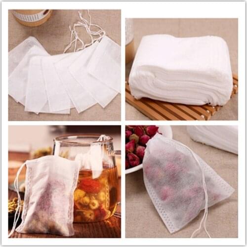 Food grade empty tea bag infuser 5.5*7 corn fiber tea bag drawstring filter tea bag tea tea bag