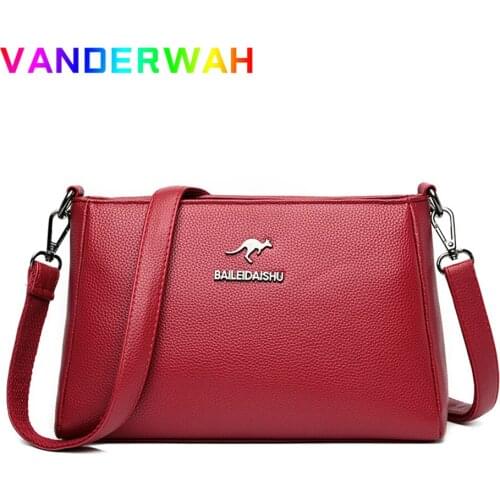 Luxury Designer Pu Leather Shoudler Messenger Bag Fashion Small Crossbody Bags for Women 2021 Casual Solid Color Simple HandBags