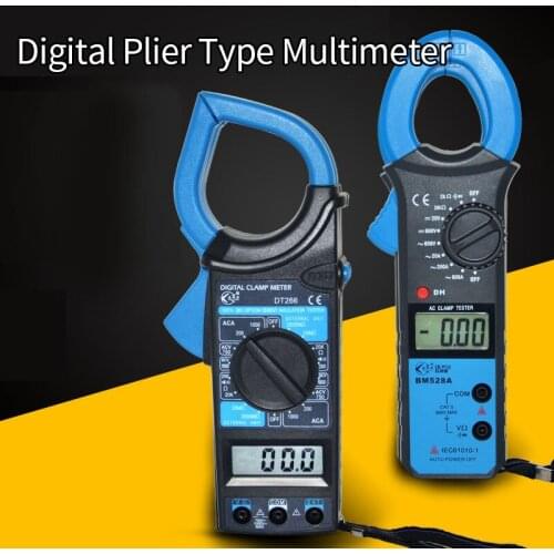 Digital Display Pliers Type High Precision Multimeter DT66 Automatic Range Capacitance Current Meter Circuit Overload Protection