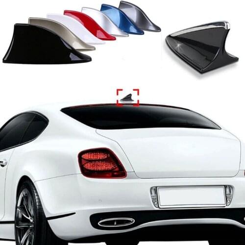 Universal Car Shark Fin Antenna Car Radio Aerials FM/AM Signal Protective Aerial Car Styling Car Roof Decoration Base Accessorie