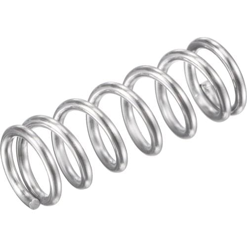 Uxcell 304 Stainless Steel Compression Spring 61.8N Load Capacity for Home Appliances Motor Equipment