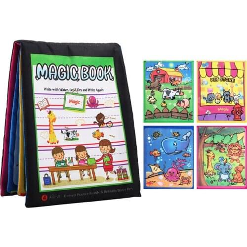 Magic Water Painting Book Coloring Book Painting Board Childrens Toys Early Education Puzzle Water Canvas Book Baby Cloth Book