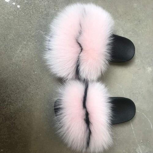 2019 new design rainbow color jelly bag fur slides with purse set