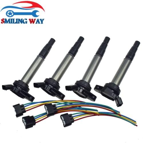 Ignition Coi & Connector Harness For Toyota Corolla Avensis Matrix Rav4 Prius Auris Lexus CT200h Pontiac Vibe Scion 90919-02252