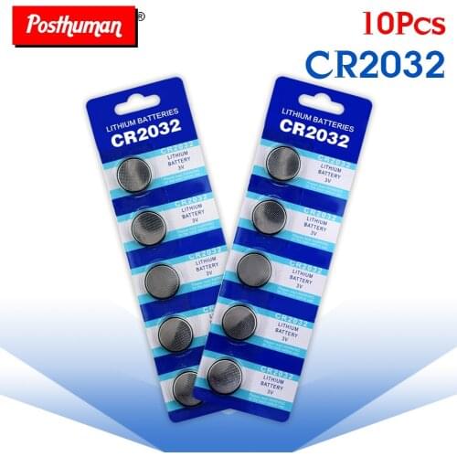 10PCS cr2032 Button Cell Batteries 3V CR 2032 DL2032 KCR2032 ECR2032 Lithium Coin Battery For Watch Remote Control Calculator
