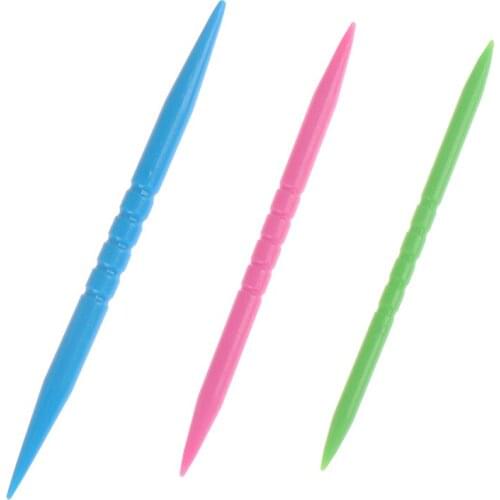 3pcs/set DIY Grooved Cable Stitch Holder Knitting Stitch Markers Needle Arts Craft Knitting Holder Needle Sewing Tools