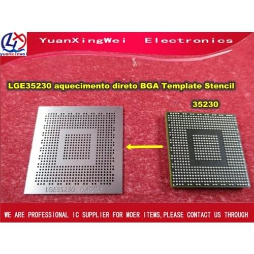 Free Shipping 1PCS LGE35230 LCD 0.4MM -0.45MM aquecimento direto BGA Template Stencil