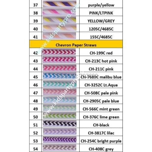 Free DHL/FEDEX/UPS 2000pcs Free shipping Paper Straws, Chevron Paper Straws, Drinking Paper Straws 10 colors mix