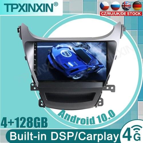 Carplay Android10 Navigation For Hyundai Elantra 2014-2015 Autostereo headunit Multimedia player Car radio tape recorder px5/px6