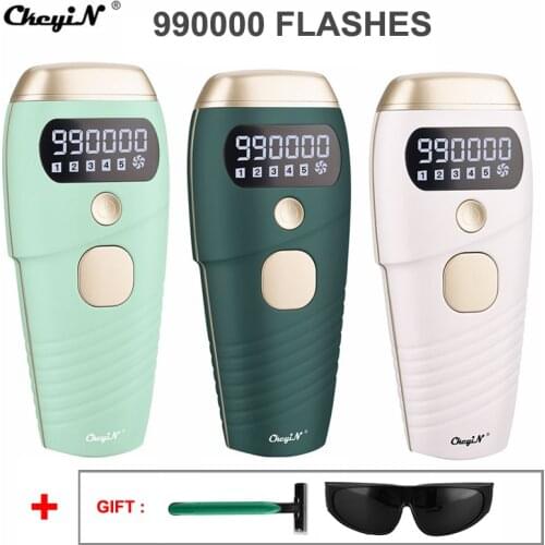 CkeyiN Laser Epilator 990000 Flashs Remove Hair Permanent Photoepilator Painless Depilation Laser Hair Removal Depilador Machine