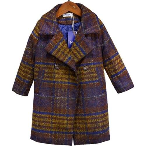 Boys long coat a heavy woolen coat