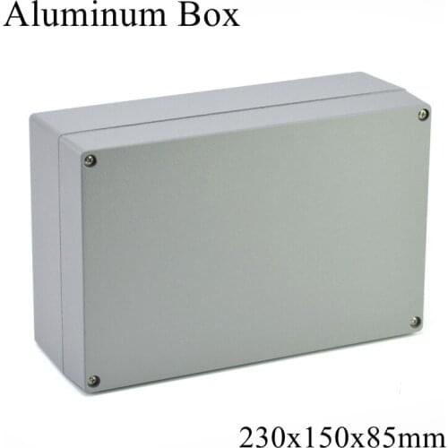 FA10-2 230x150x85mm Waterproof Aluminum Junction Box Electronic Terminal Sealed Diecast Metal Enclosure Case Connector Outdoor