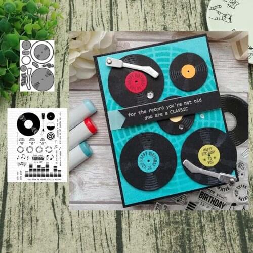 Phonograph Metal Cutting Dies Stamps Stencil for DIY Scrapbooking Photo Album Decorative Craft Die