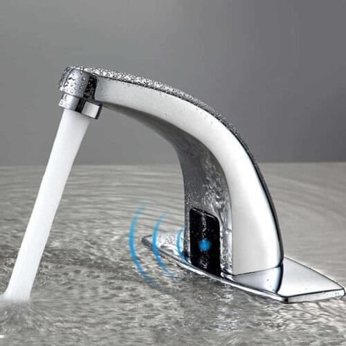 G1/2 Thread Sensor Faucet Bathroom Automatic Sensor Touchless Faucets Inductive Water Tap Kit Corrosion Resistance