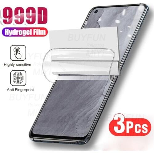 3PCS Back Front 999D Hydrogel Film For Realme GT Master Edition 5G Screen Protectors Not Glass On Realmi GT Master 2021 5G Film