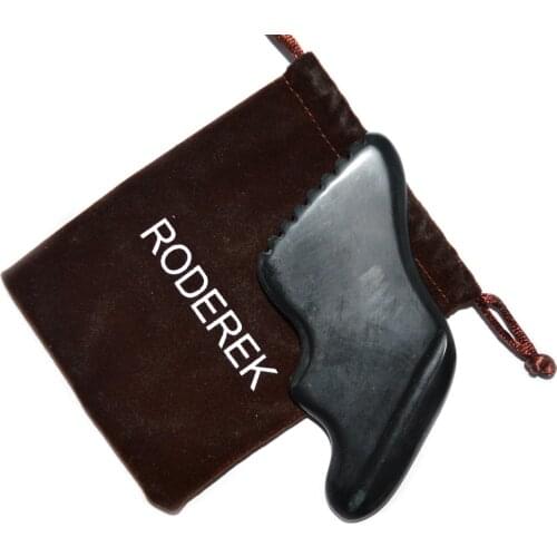 Sibin Bian Stone Gua Sha Board, Natural Jade Guasha Stone, Stone Massage Promote Blood Circulation and Remove Deep Toxins