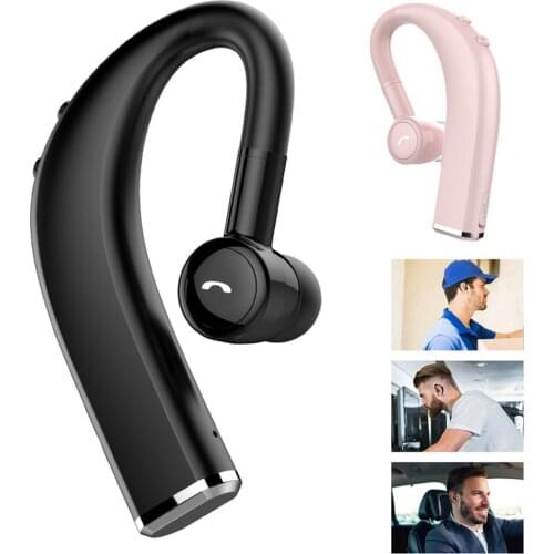 Men Women Bluetooth Headphones Business Wireless Bluetooth 5.0 Handsfree Headset With Mic For All Mobile Phones