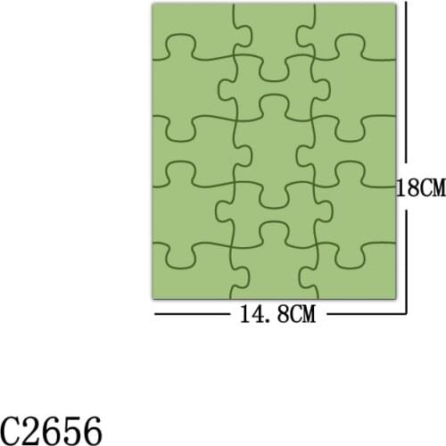 New Puzzle Wooden Die Scrapbooking C2656 Cutting Dies Multiple Sizes