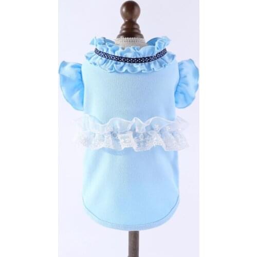 Pet Clothing Summer Dog Clothes T-shirt Cotton Dog Shirt Pomeranian Poodle Bichon Schnauzer Costume Pajamas Outfit Drop ship