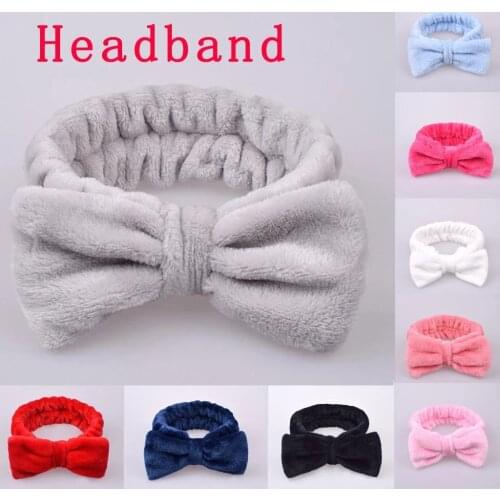 Women Makeup Coral Fleece Headband Cap Elastic Yoga Hairbands Wash Face Soft Hair Holder Girl Headwear Hair Accessories Hairband