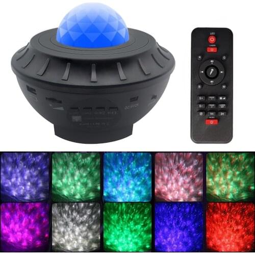 Colorful Starry Sky Galaxy Projector Blueteeth USB Voice Control Music Player projektor gwiazd LED Night Light Projection Lamp