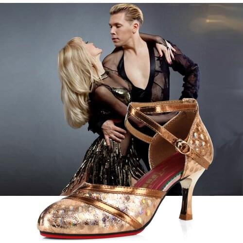 Fashion Designer Women Square Dancing Shoe Wrap Toes Soft Bottom Outdoor Sandals Character Shoe Girl Dressy Shoes Of Latin Style