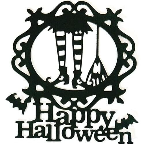 Witch Boot Broom Dies Scrapbooking Metal Cutting Dies New Happy Halloween Craft die cut For Paper Card making stamps and dies