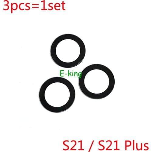 10Set Rear Back Camera Glass Lens Cover For Samsung Galaxy S21 Plus Ultra With Ahesive Sticker Replacement Parts