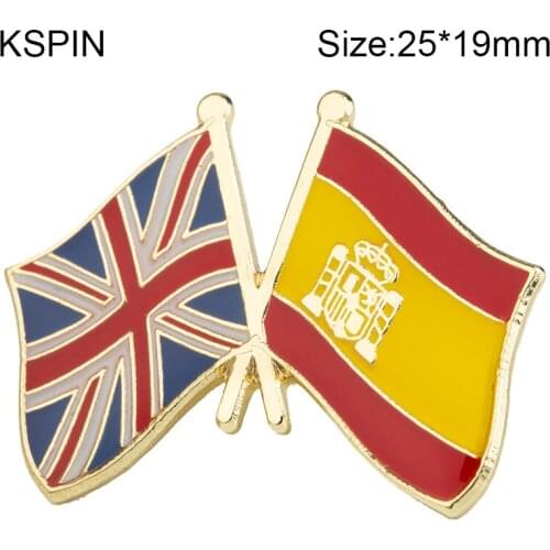 UK Spain Various Country Flag Badge Flag Badge Brooch Natinal Lapel Pins Flag Lapel Pins