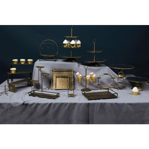 Vintage 2/3-Tier Cake Stand Ferris Wheel Cupcake Plate Stand Birthday Wedding Party Dessert Storage Rack Food Holder