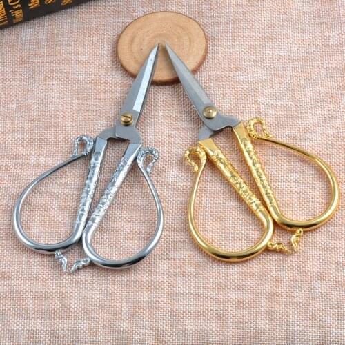 Big Size Vintage Stainless Steel Tijeras Costura Sewing Scissors Abrasion Resistance Tailors Scissors Sewing Scissors CP0708