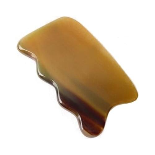 Yellow BUFFALO HORN Guasha Massage Tools Gua Sha Board Health Care Massage Scrape guasha plates Slimming
