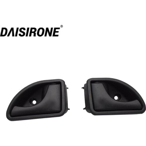 1Pair Black Interior Door Handle Front Left And Right For Renault Kangoo Twingo 8200247802 8200247803