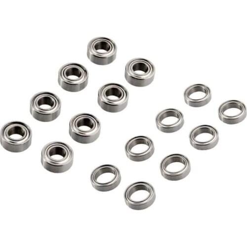 16pcs bearings(8pcs 10*5*4mm B030 bearings+8pcs 10*15*4MM B021 bearings)for HPI WR8 ST/ MT/HPI BULLET3.0,FLUX RC Car spare parts