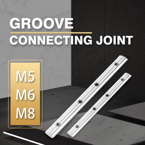 20pcs Groove Connector Carbon Steel Connecting Joint Straight Line for 2020 3030 40440 4545 Aluminum Profile Durable