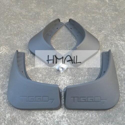 4PCS Mudguard For TIGGO7 7 CHERY 2016 17 Fender mud flaps Car styling Set soft Plastic Splash Guards Accessories special fender