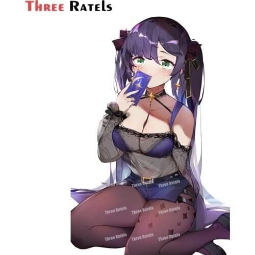 A87 Sexy Girl Mona For Genshin Impact Decal For DIY Phone Case Bicycle Skateboard Laptop Luggage Decoration Waterproof Stickers