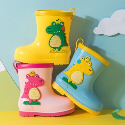 Children baby boys girls shoes Cartoon waterproof rain Boots shoes Toddler fashion boot non slip rain boot shoe for child CM