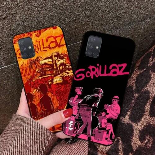 CUTEWANAN Cartoon GORILLAZ Virtual band Phone Case For Samsung Galaxy A01 A11 A31 A81 A10 A20 A30 A40 A50 A70 A80 A71 A91 A51