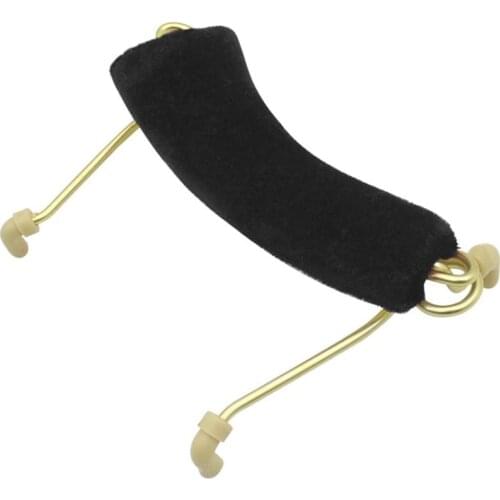 Black 3/4-4/4 Violin Metal Shoulder Rest W/ Rubber Feet for Violinist DIY