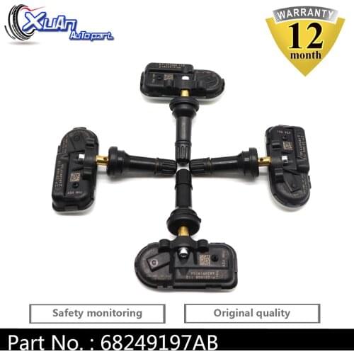 XUAN Tire Pressure Monitor Monitoring Sensor TPMS Sensor 68249197AB For Jeep Cherokee Ram 1500 2500 3500 2014-2016 68239720AA